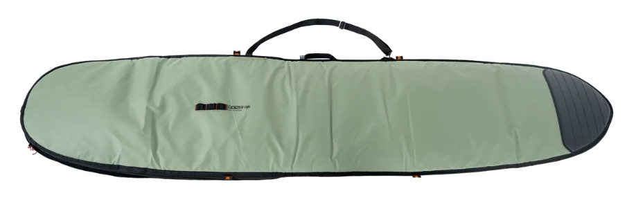 FCS 9'2 Day Runner Longboard Bag in alpine colourway showing the top of the bag