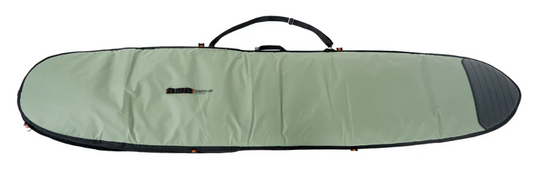FCS 9'2 Day Runner Longboard Bag in alpine colourway showing the top of the bag