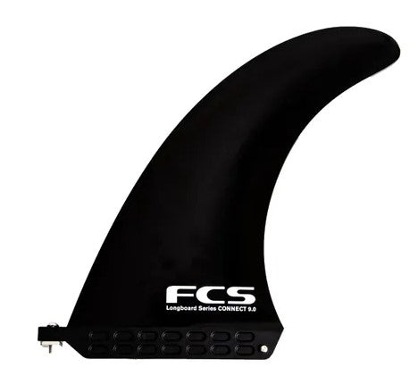 FCS Connect 7" Screw and Plate Glassflex Longboard Fin in black