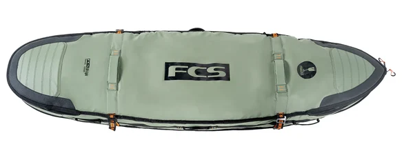 FCS Go-Lite 6'3 Travel 3 Shortboard/Fish Triple Boardbag in alpine colourway from the top