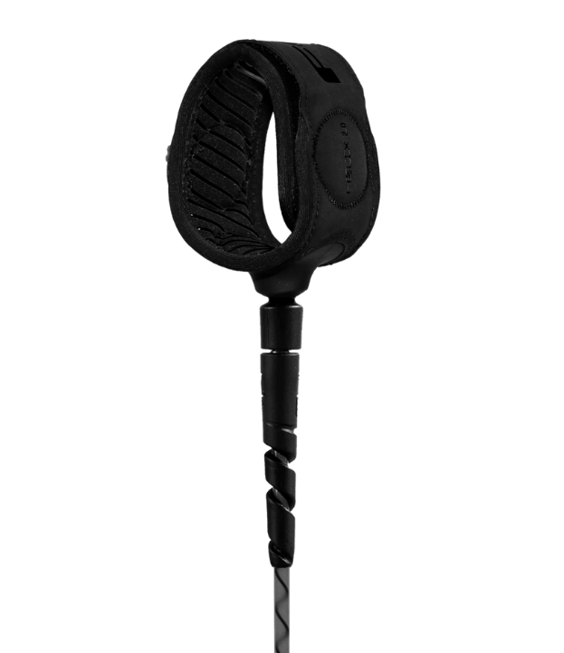 FCS Helix 2.0 All Round Surfboard Leash in smoke colourway showing the cuff