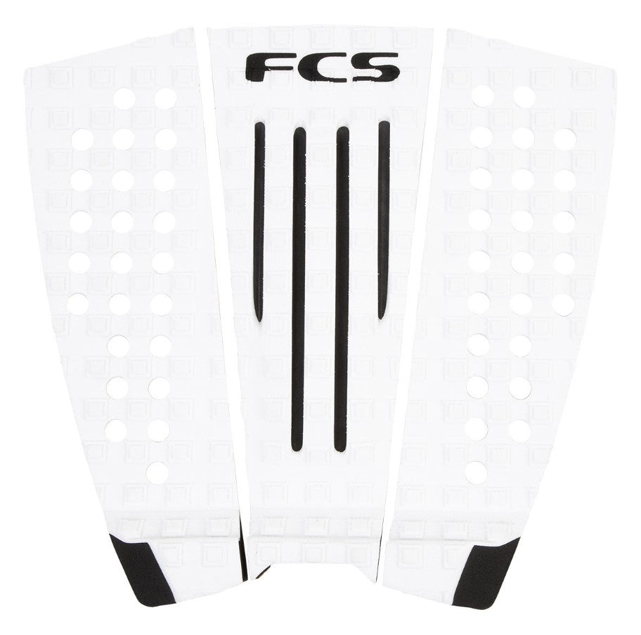 FCS Julian Wilson Surfboard Tailpad in white with black trim