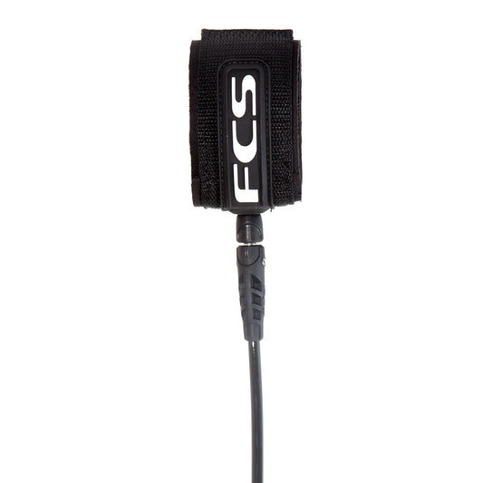 FCS 7' Regular Classic Surfboard Leash in black