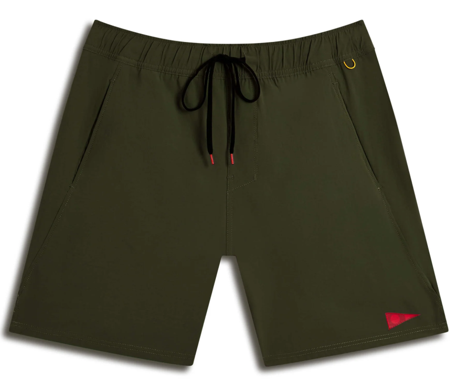 Florence Marine X All Purpose Cordura Short in overdye green from the front