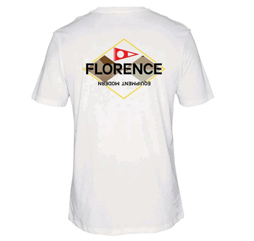 Florence Marine X Camo Logo T-Shirt in white from rear