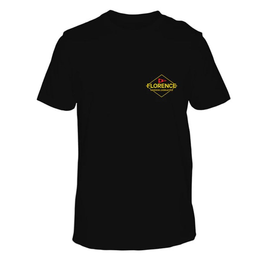 Florence Marine X Camo Logo T-Shirt in black from front