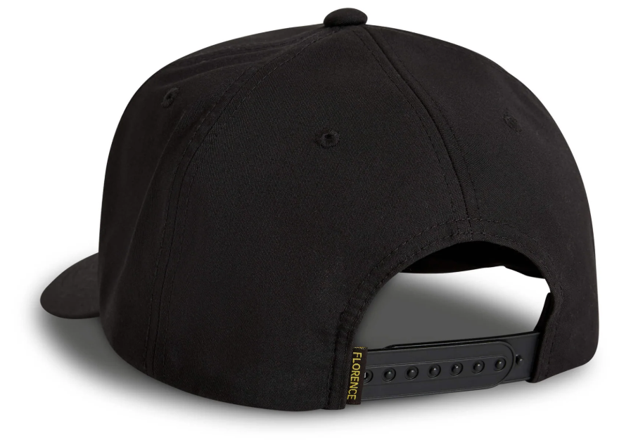 Florence Marine X Logo Twill Cap in black from the rear