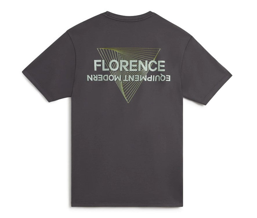 Florence Marine X Meridian Tee in charcoal from rear