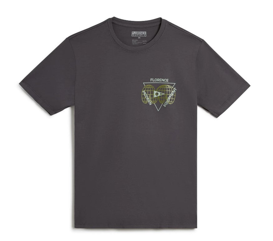 Florence Marine X Meridian Tee in charcoal from front