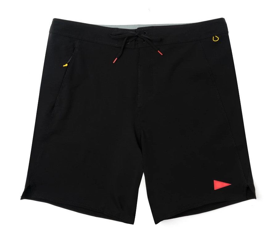 Florence Marine X Standard Issue 17.5" Boardshorts in black from front