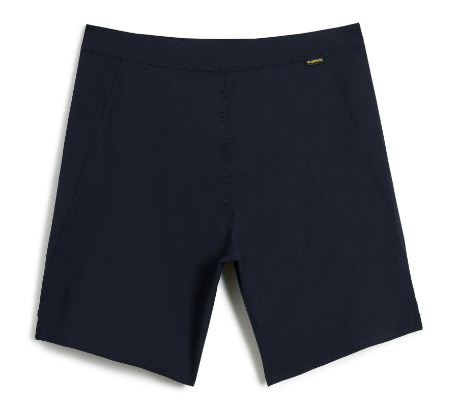 Florence Marine X Standard Issue 17.5" Boardshorts in department navy from rear