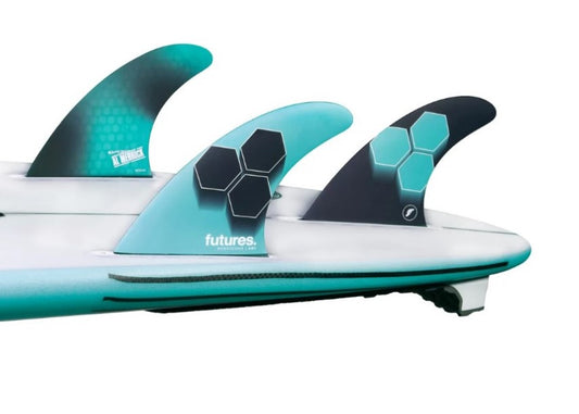 FUTURES CI AM1 HONEYCOMB MED surfboard FIN SET black blue