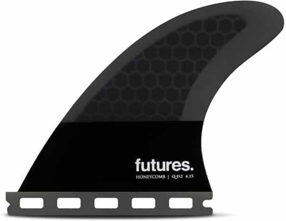 Futures Fins Honeycomb Neutral Quad Rear Fins black smoke