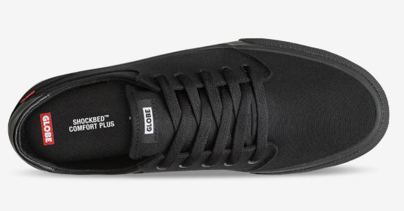Globe Goodstock Skate Shoes in black from top
