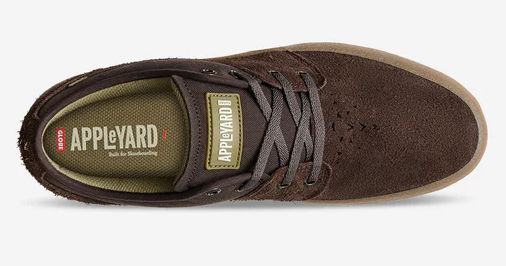 Globe Mahalo Skate Shoes - Dark Brown/Crepe showing one shoe from above