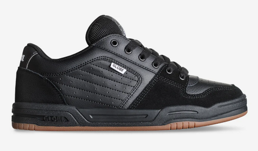 Globe Mojo 2 Men's Skate Shoes in black gum colourway showing right shoe from side