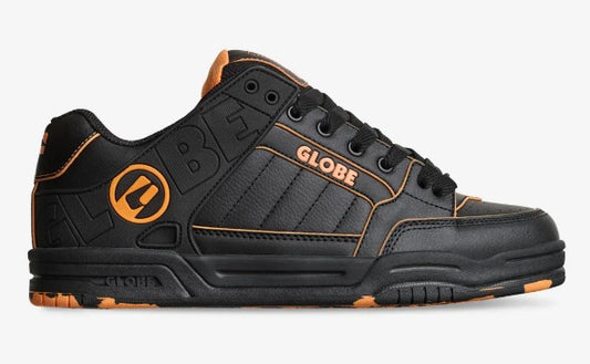 Globe Tilt Shoes in black with orange mosaic