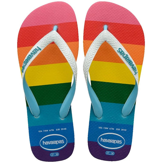 Havaianas Top Pride 0031 Jandals pair in rainbow colours