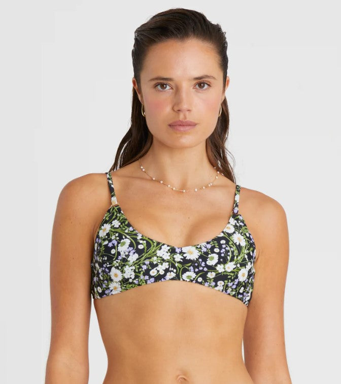 Heaven Madeline Top With Jennifer Hipster Pant Bikini Set showing top in thistle colourway