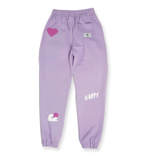 Hello Stranger Girls Sunset Trackpants
in lavendar colourway from rear