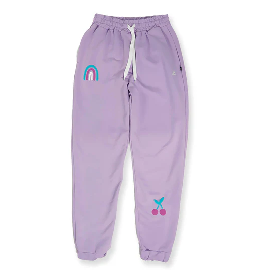 Hello Stranger Girls Sunset Trackpants
in lavendar colourway from front
