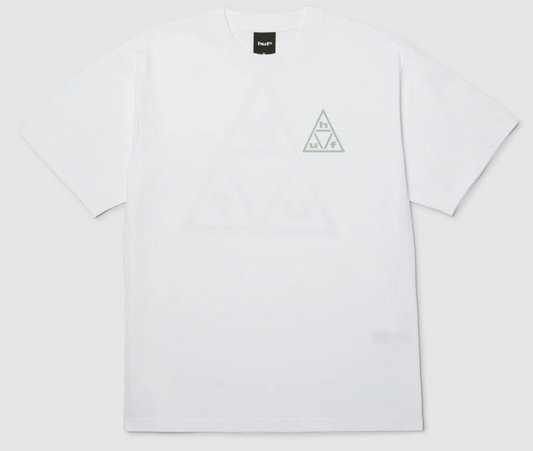 Huf Triple Triangle T-Shirt in white from front