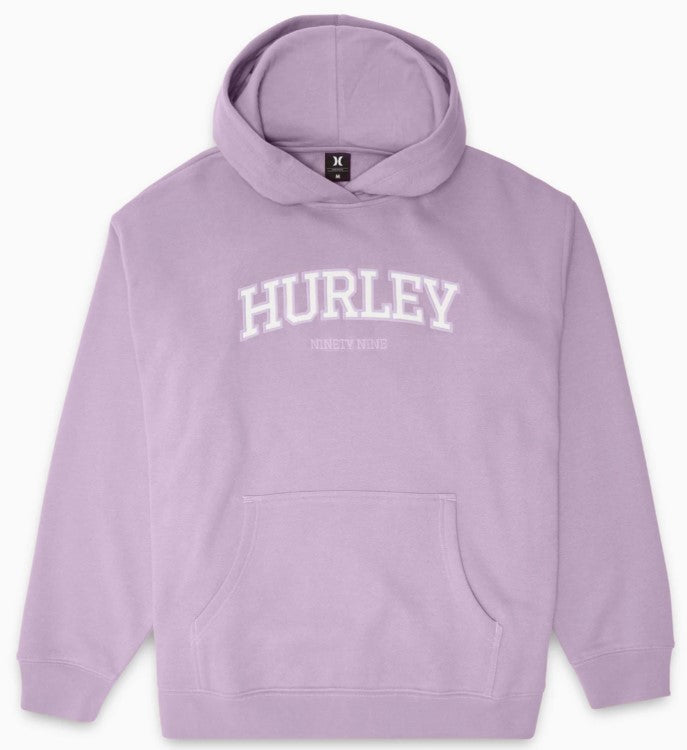 Hurley Womens Hygge Pullover Hoodie Purple Sage Colourway whole Hood