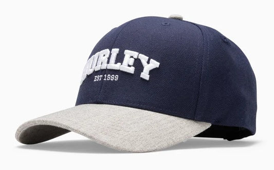 Hurley College Snapback Cap in mood indigo colourway