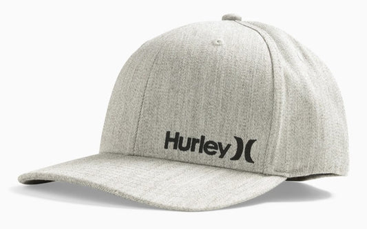 Hurley Corp Textures Flexfit Cap in heather grey