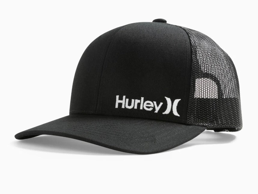 Hurley Corp Trucker Cap in black