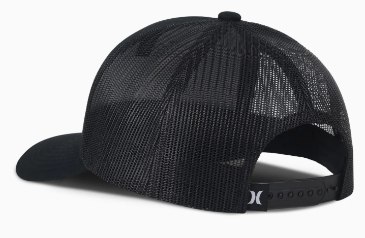 Hurley East Coast Trucker Cap in black from the back