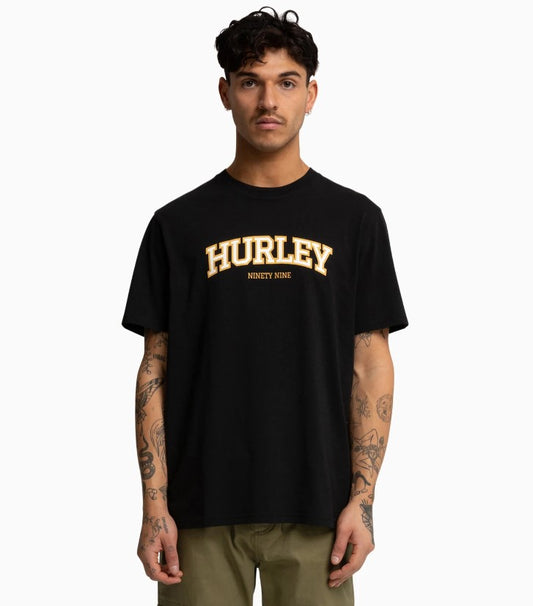 Hurley Flow Tee in black on model