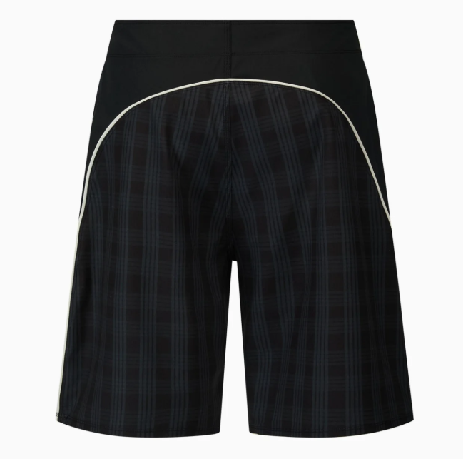 Hurley Phantom Throttle 21" Boardshorts in black with check pattern from the back