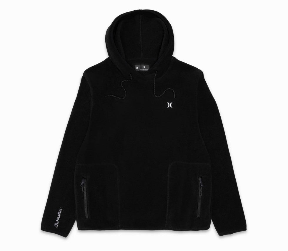 Hurley Explore 200 Polartec Hoody in black from front