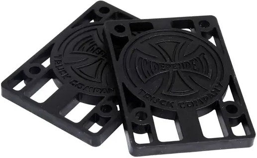 Independent 1/4" Skateboard Risers - Pair in black