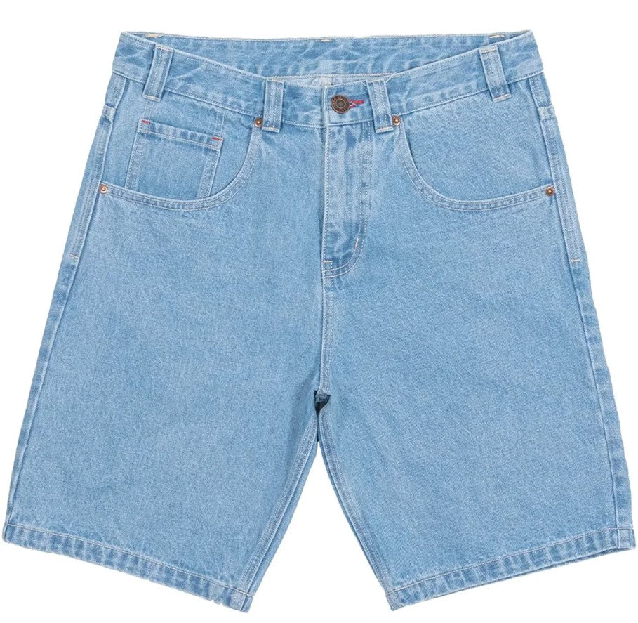 Independent Summit Men's Denim Shorts in light blue from front