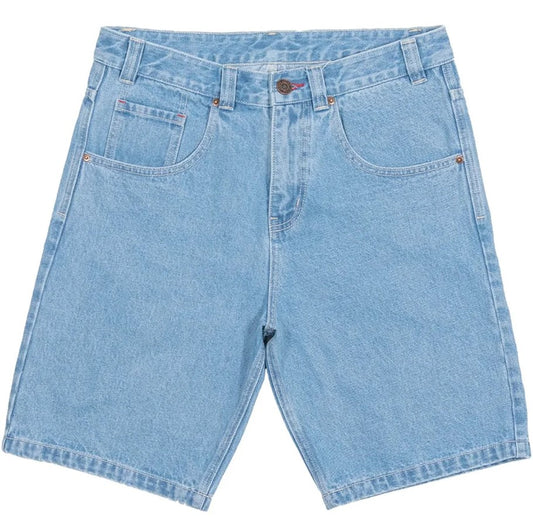 Independent Summit Men's Denim Shorts in light blue from front
