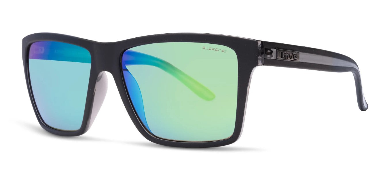 Liive Bazza Matte Black Xtal Polarised Sunglasses