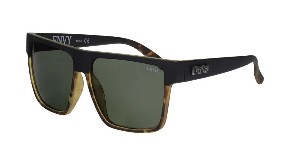 Liive Envy Matt Black Tort Polarised Sunglasses