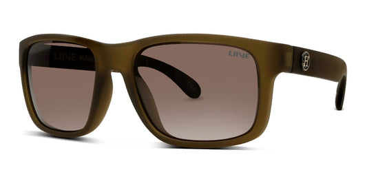 Liive Marlin Striped Beer Polarised Sunglasses