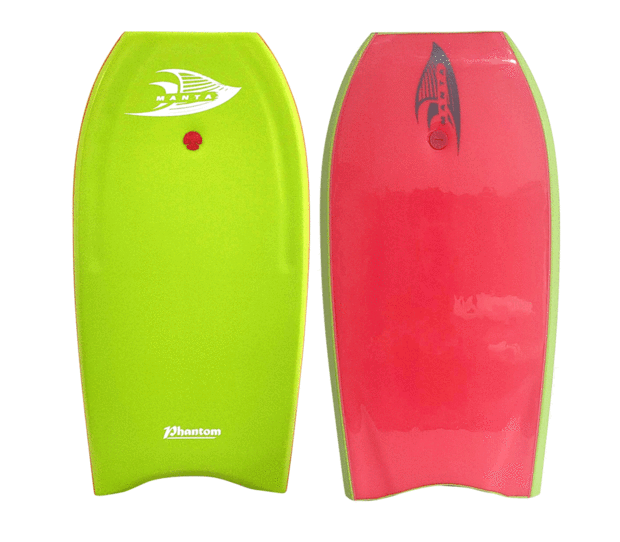Manta Phantom 44" PE Bodyboard in lime green
