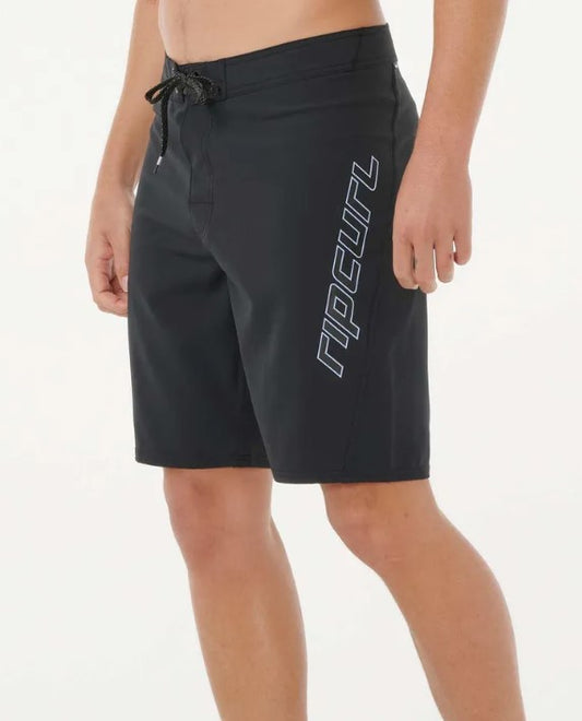 Rip Curl Mirage South Coast 20" Boardshorts  in black from side front view
