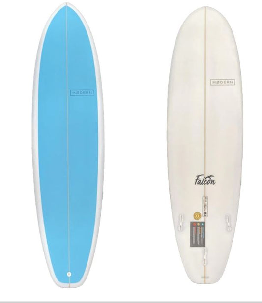 Modern Falcon 6'8 PU Funboard surfboard blue