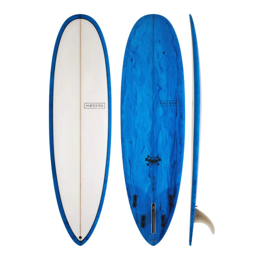 MODERN 7'0 LOVECHILD PU SURFBOARD blue resin tint