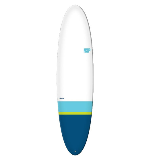 NSP 6'8 Elements HDT Epoxy Funboard in tail dip navy colourway