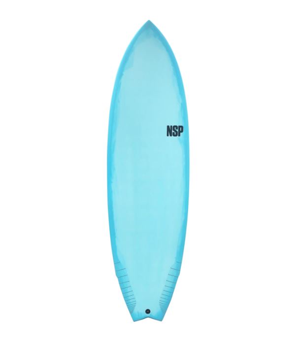 NSP Protech Epoxy Fish Surfboard Blue