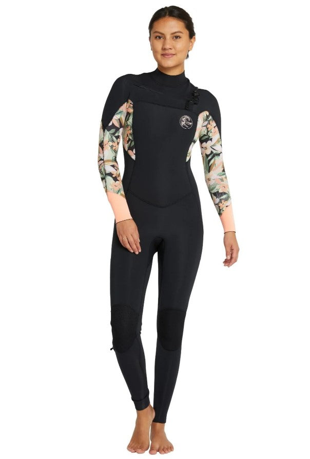 O'Neill Womens Bahia 3/2mm CZ Wetsuit in color black