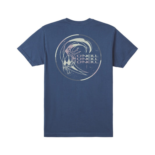 O'neill Core SS Mens Tee in indigo from rear