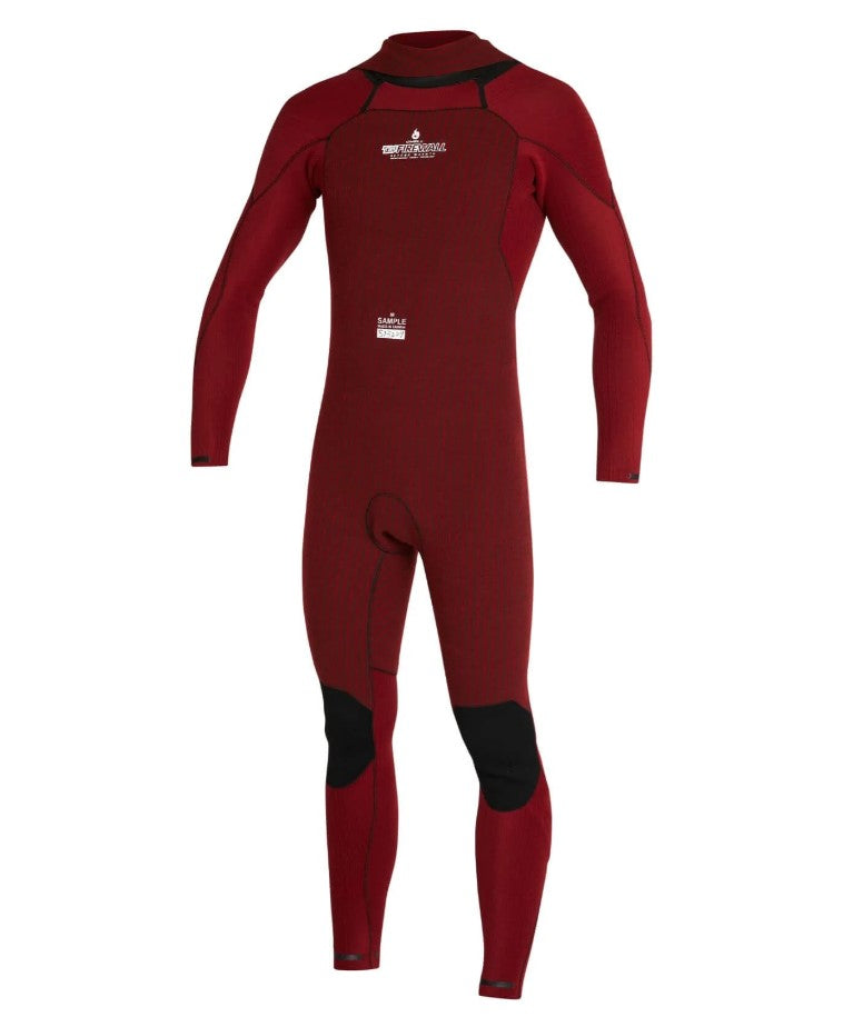 O'Neill HyperFreak Fire BZ Full Men's 4/3mm Wetsuit showing insides and firewall thermal lining
