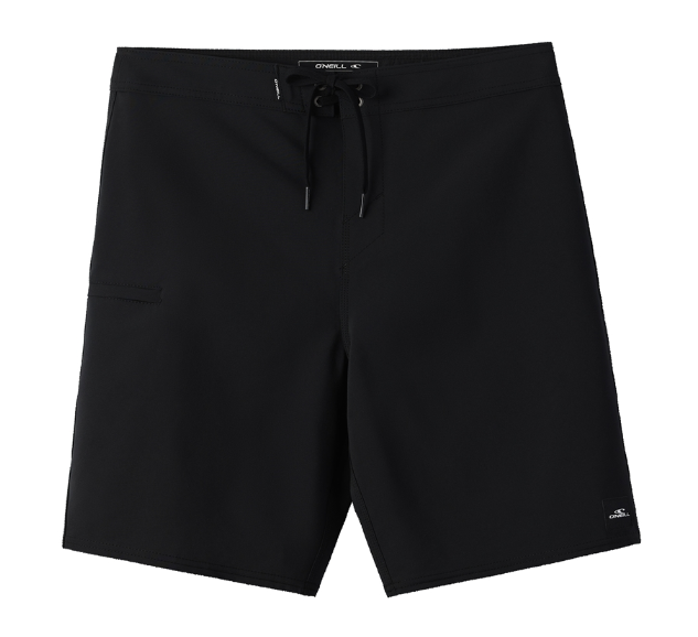 O'Neill Hyperfreak Heat Solid 19" Boardshorts in black from the front
